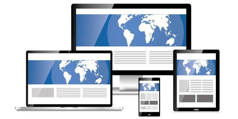 responsive Webdesign auf verschiedenen Geräten